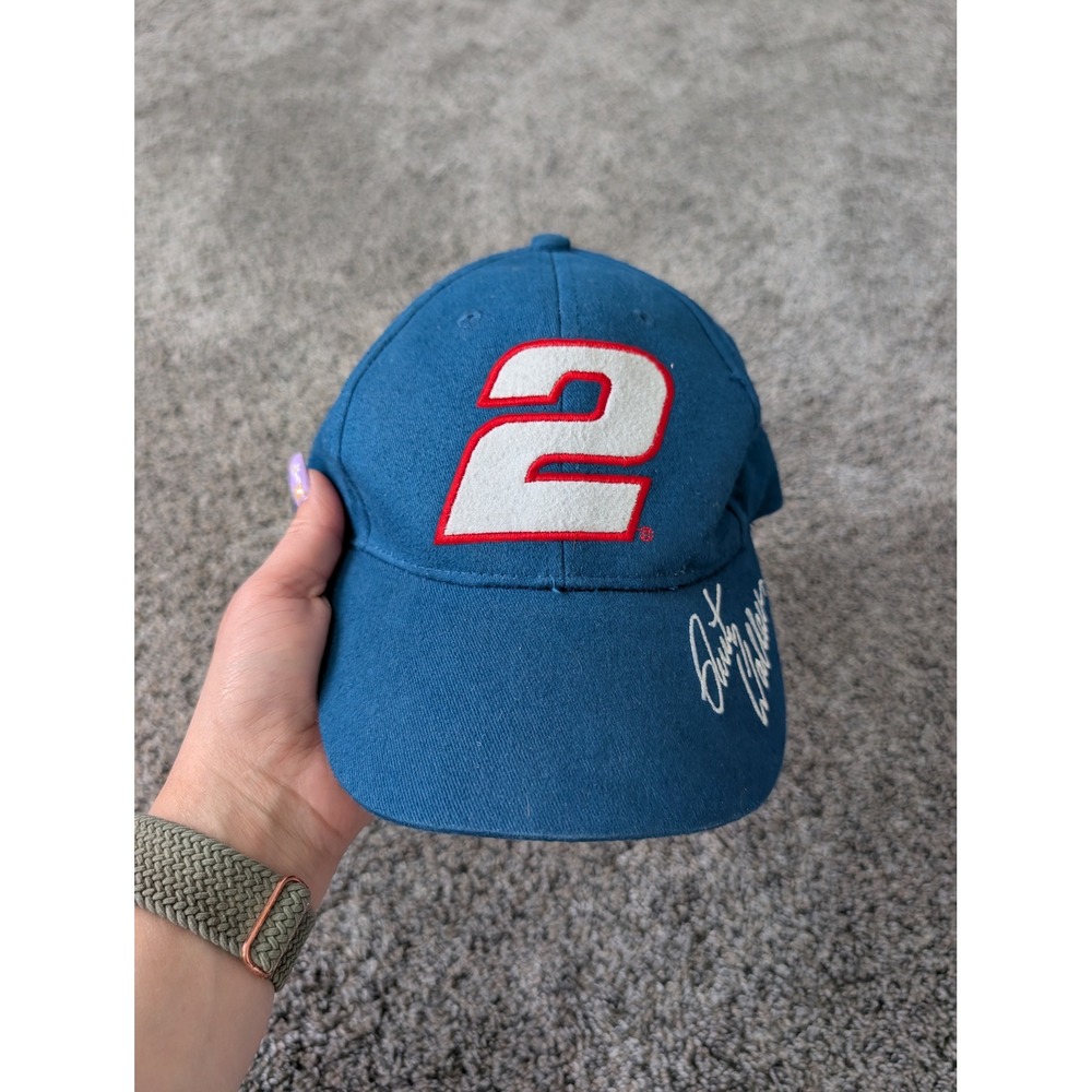 NASCAR Rusty Wallace 2 Winner's Circle Blue Hat Vintage Adjustable Baseball Cap
